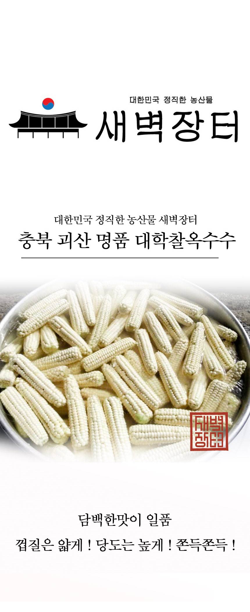  새벽장터 충북 괴산 대학찰옥수수 맛집 !