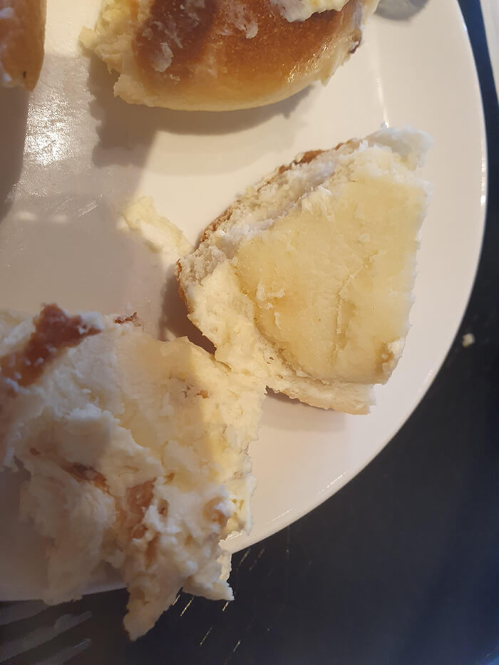 Potato Onion Cream Cheese Bagel