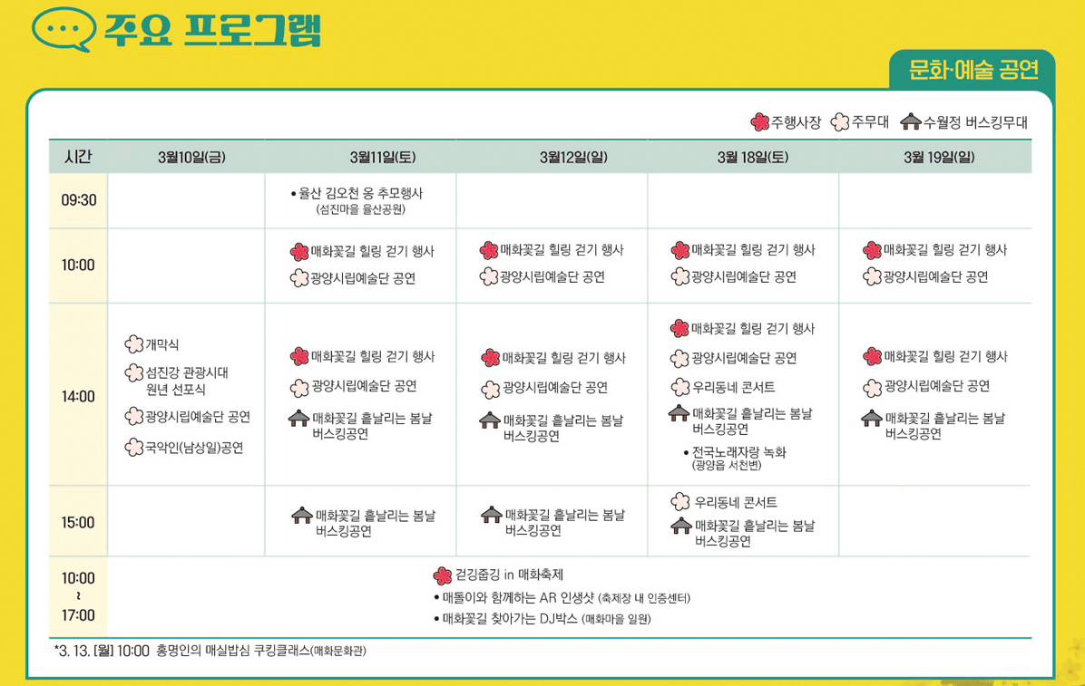 2023 광양매화축제 매화마을