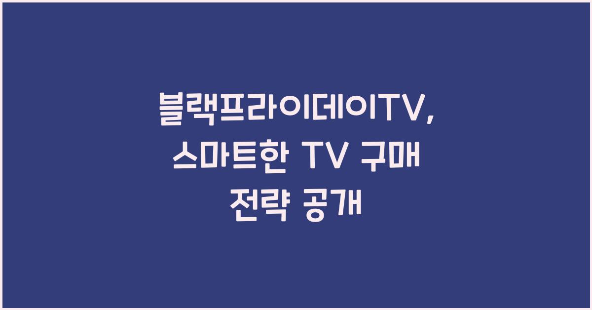 블랙프라이데이TV