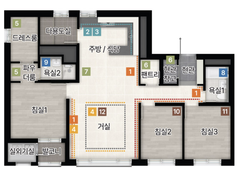 고양 장항 아테라 세대 평면 정보