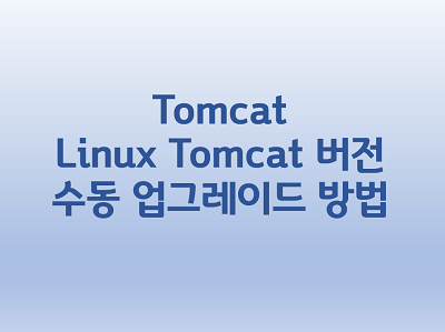  [Tomcat] Linux Tomcat 버전 수동 업그레이드 방법