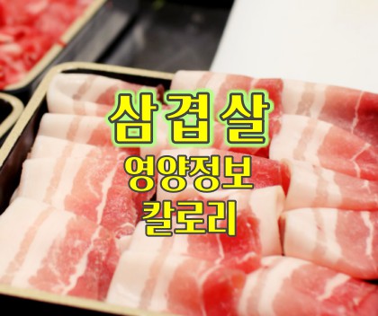 삼겹살-영양정보
