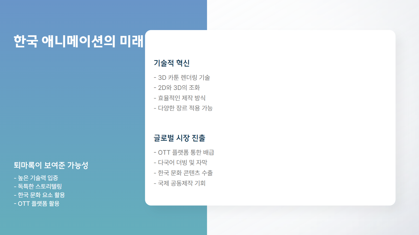 힌국 애니메이션의 미래 관련 사진