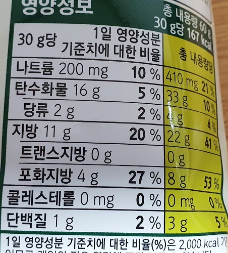 콰삭칩-영양정보