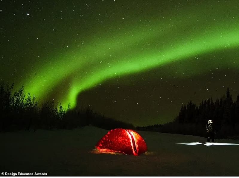 덴마크 왕립 아카데미 학생들이 개발한 극한 생존 비상 대피소 VIDEO: Escape the world with this portable tent which blocks 99% of light