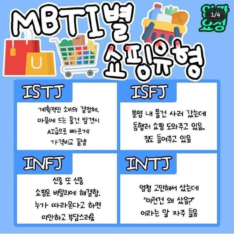 MBTI-쇼핑