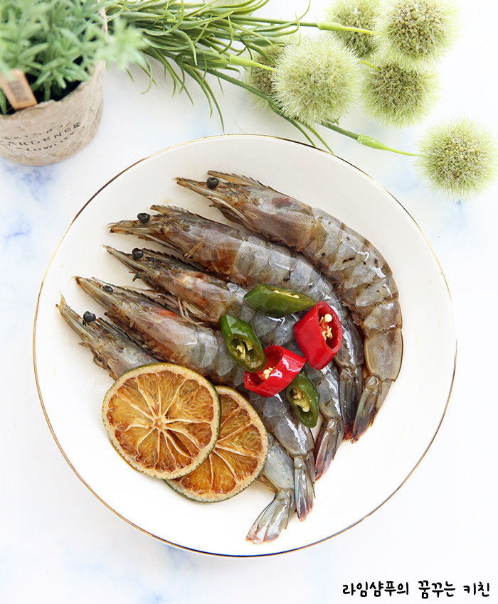 생새우 새우손질 흰다리새우 요리 6