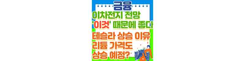테슬라 Y 가격 인상&#44; 이차전지 상승 전망 (바이든 배출가스 제한) 수혜주