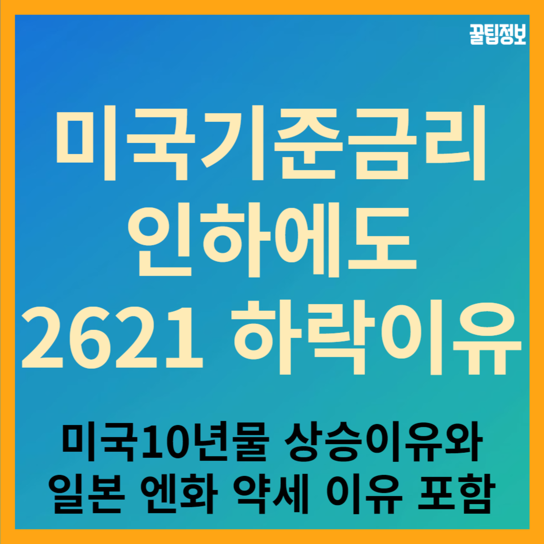 2621 미국 기준 금리는 내렸는데 왜 가격은 떨어지는가?