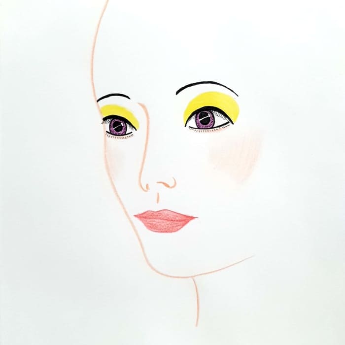  Spring Eye 봄 눈 일러스트 일러스트레이션 그림 드로잉 펜화 색연필화 그리기
