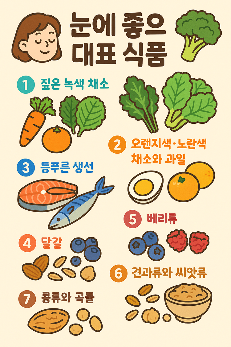 눈에 좋은 대표 식품