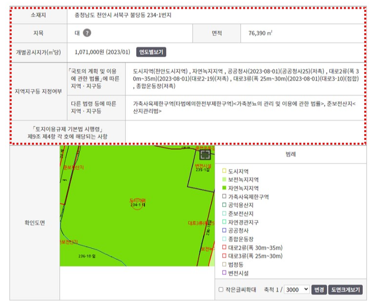 토지이용계획확인원 열람 방법