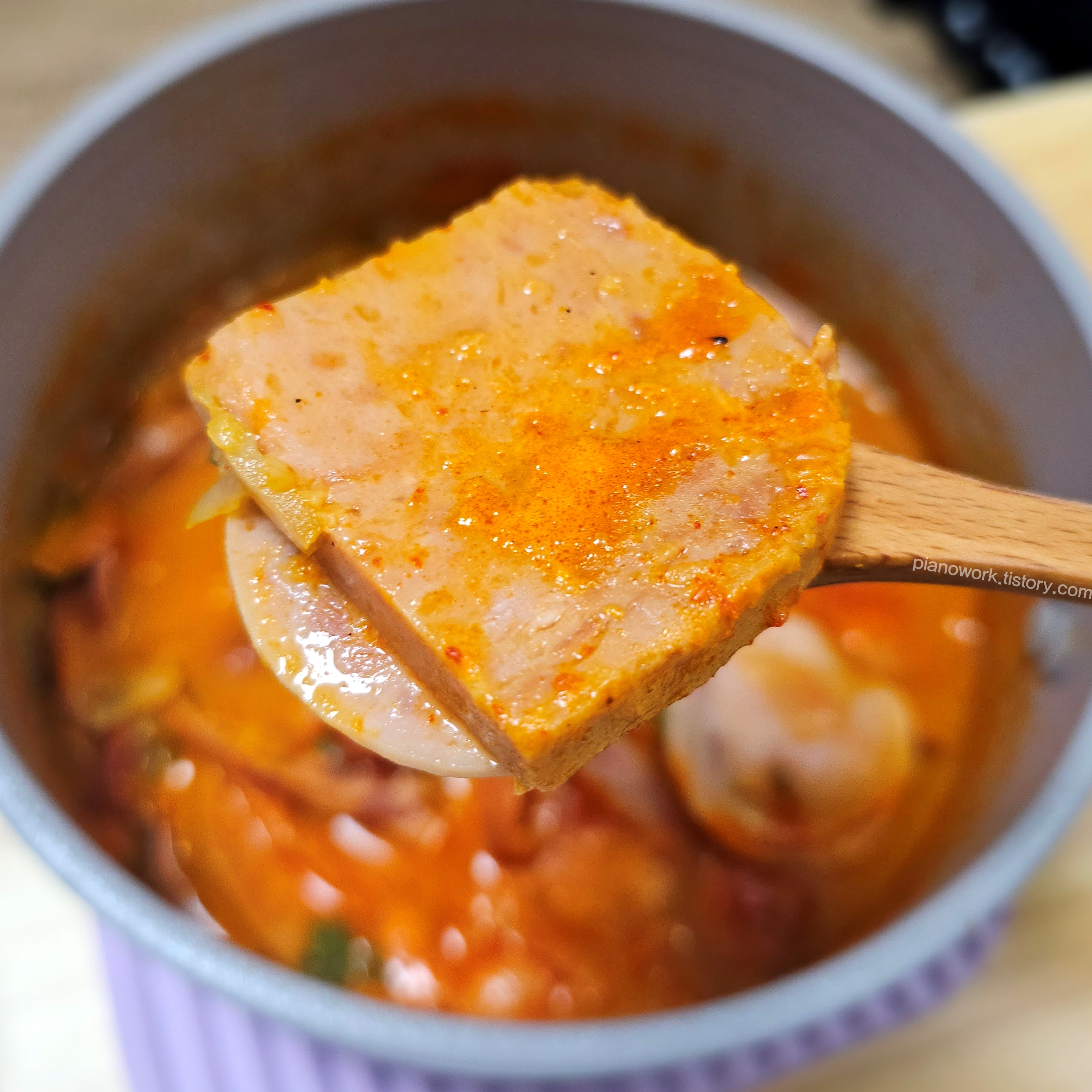 원팩쿠캣 햄폭탄 부대찌개