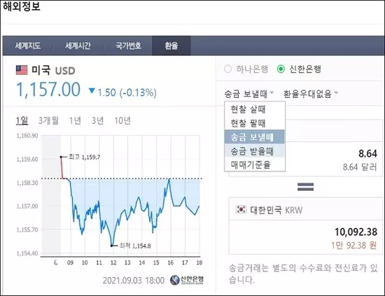 네이버 환율계산기의 마술도구 같은 기능/환전 계산기