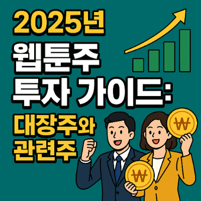 2025년 웹툰주 투자 가이드: 대장주와 관련주 완벽 분석