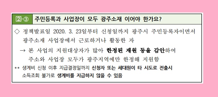 광주 실직자 생계비 신청 방법 광주상생카드 자금 사용처 코로나 19