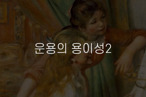  운용의 용이성2