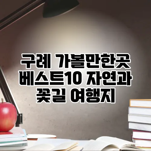 구례 가볼만한곳 베스트10 자연과 꽃길 여행지