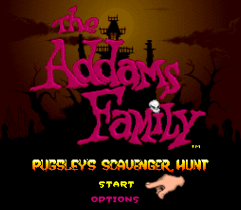  SNES ROMS - The Addams Family Pugsley's Scavenger Hunt (EUROPE / 유럽판 롬파일 다운로드)