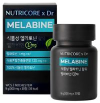 뉴트리코어 식물성 멜라토닌 함유 멜라바인 1mg, 9g, 1개