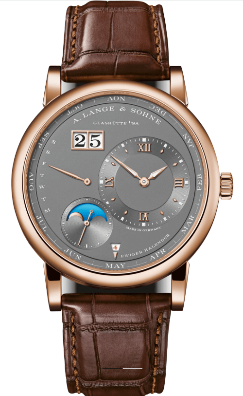 LANGE 1 PERPETUAL CALENDAR 18캐럿 핑크 골드