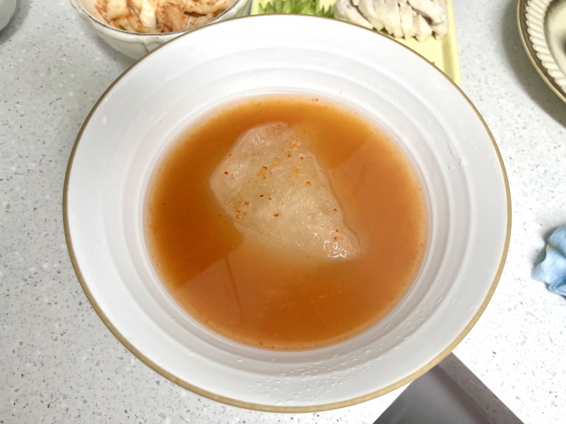 나혼자산다 박나래 김치말이 순두무 묵밥 김칫 국물 넣은 육수