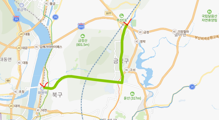  [부산 300번버스] 노선과 시간표 : 노포동, 종합버스터미널, 남산역, 장전역, 화명역