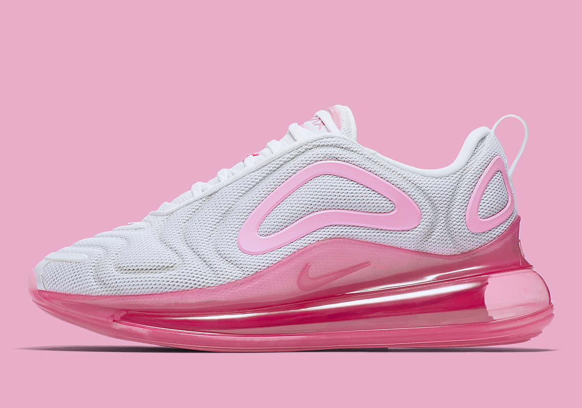 pink and white air max 720