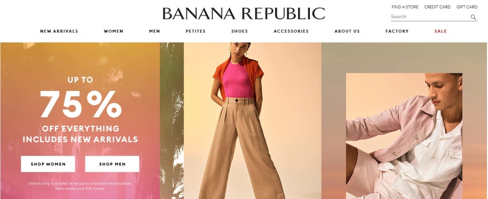  바나나리퍼블릭 BANANA REPUBLIC 75% 세일 시작
