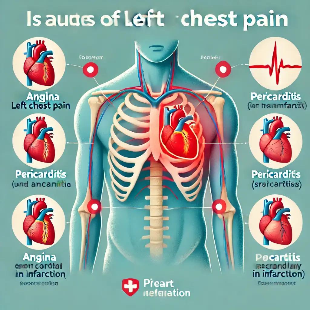 심장관련 왼쪽 옆가슴 통증 원인