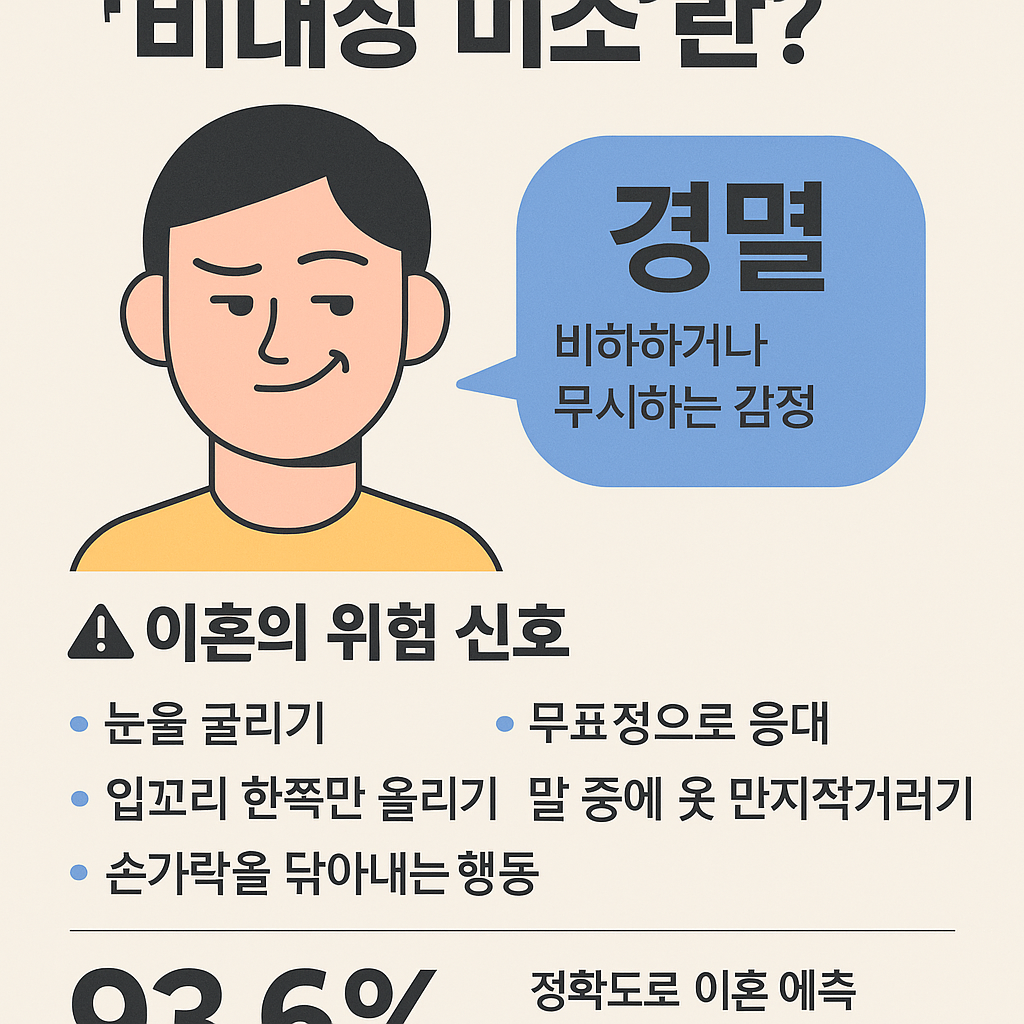 이혼을 예측하는 심리학적 신호
