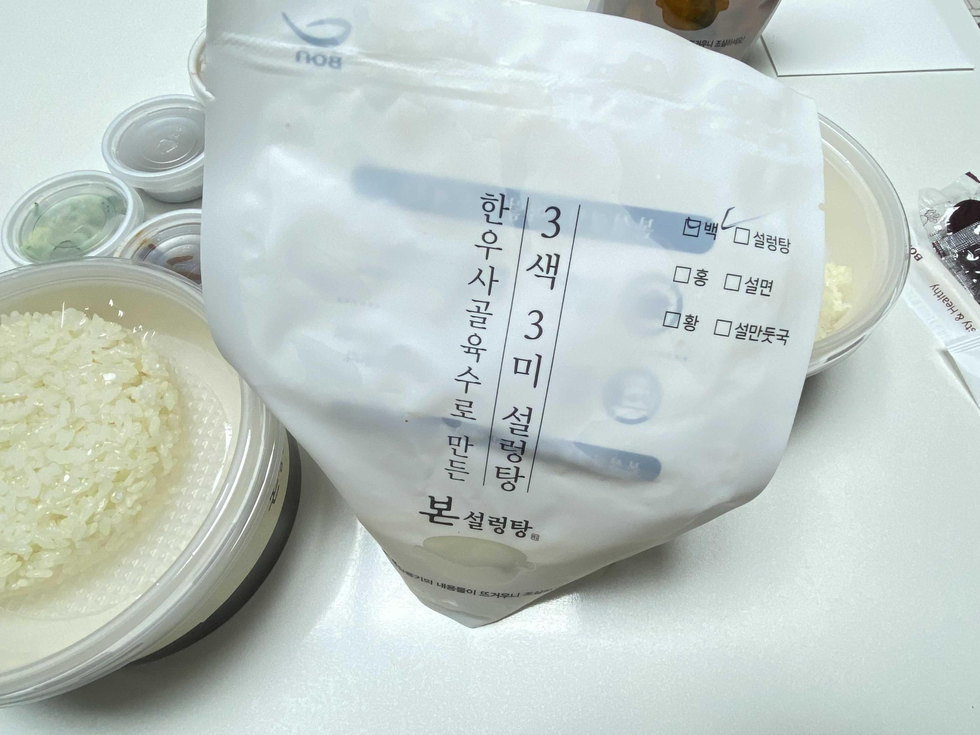  춘천 본설렁탕 춘천명동점 포장 배달 후기 [세스코 멤버스 가맹점, 양곱창뚝배기, 백설렁탕, 홍설렁탕, 순댓국]