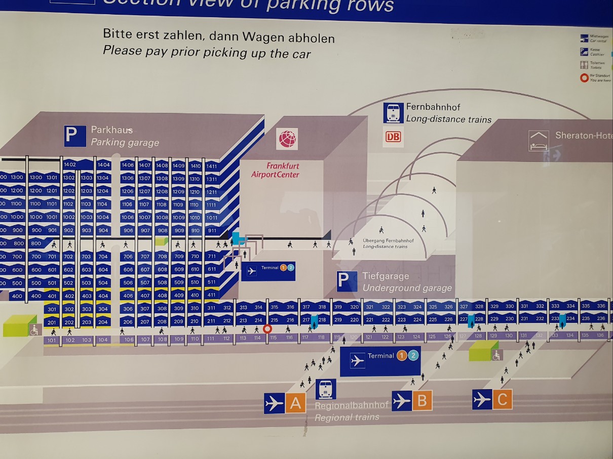 프랑크푸르트 주차장 상세 안내도