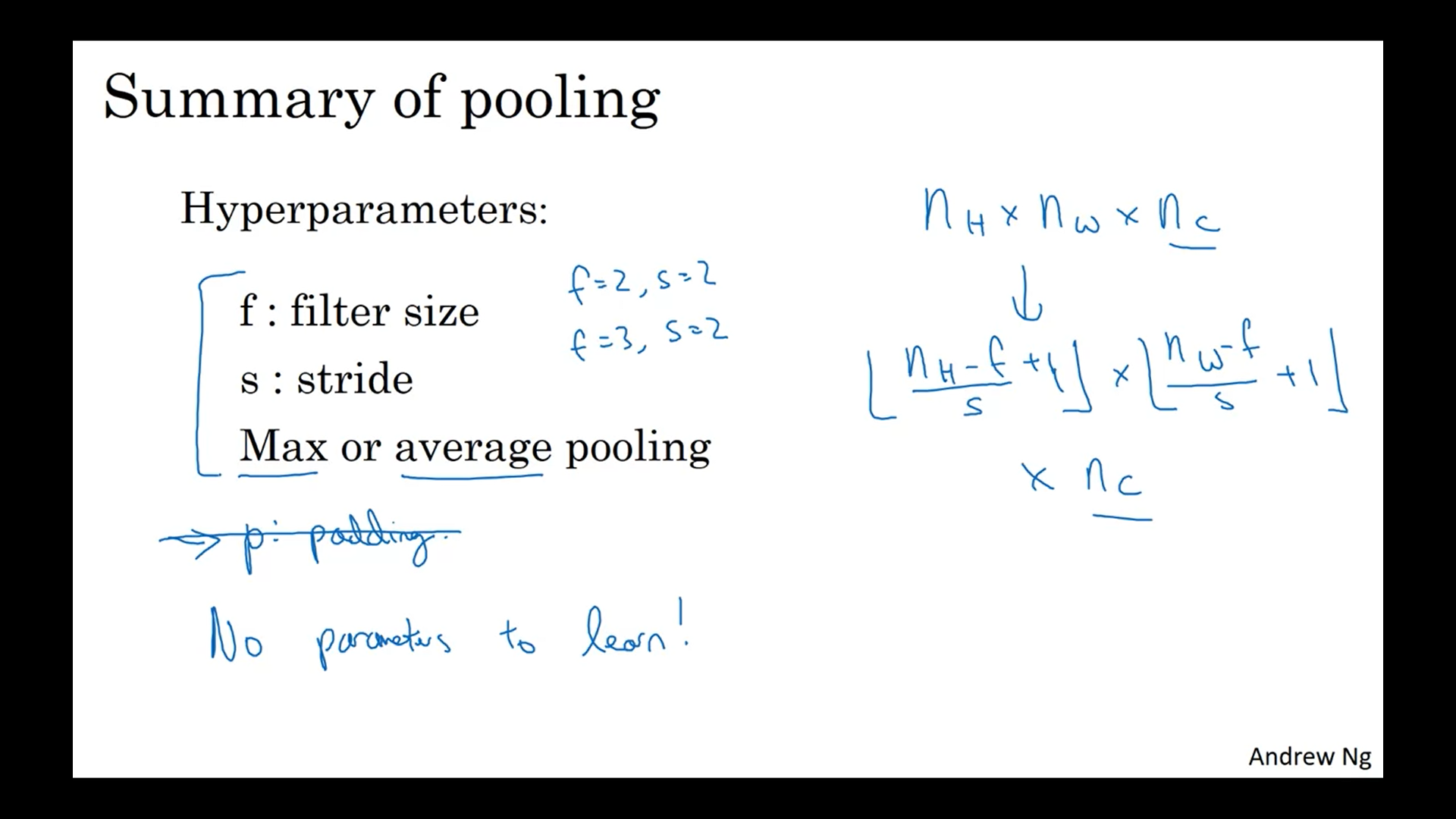 [4강의-1주차] Pooling Layers (Max pooling)