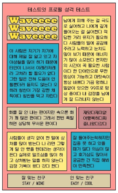 테스트잇 프로필 성격테스트 