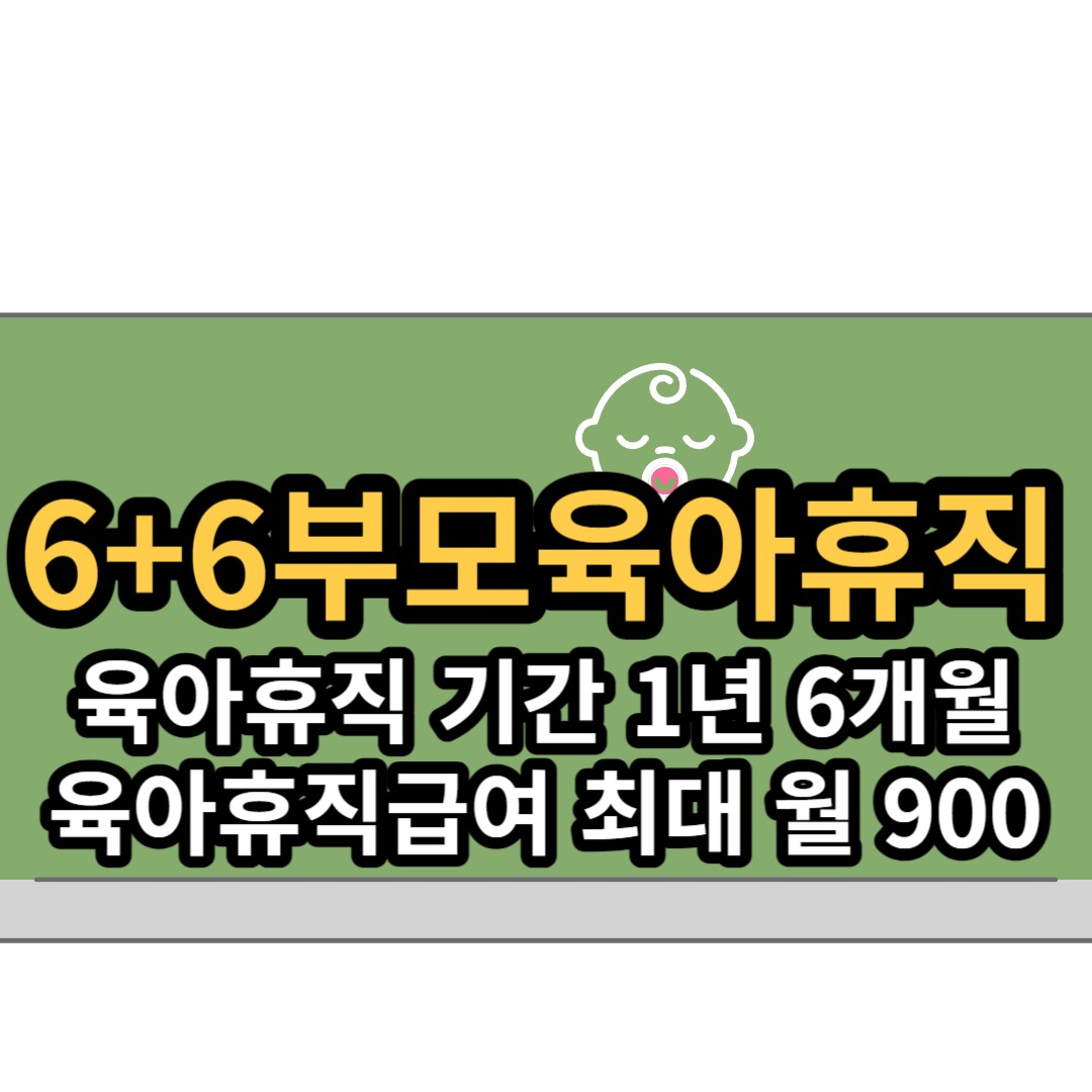  육아휴직 1년 6개월, 육아휴직급여 최대 월 900만원까지 받는다(6+6 부모 육아휴직제)
