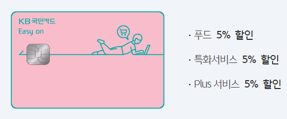  Easy on카드 생활비 할인 국민 카드
