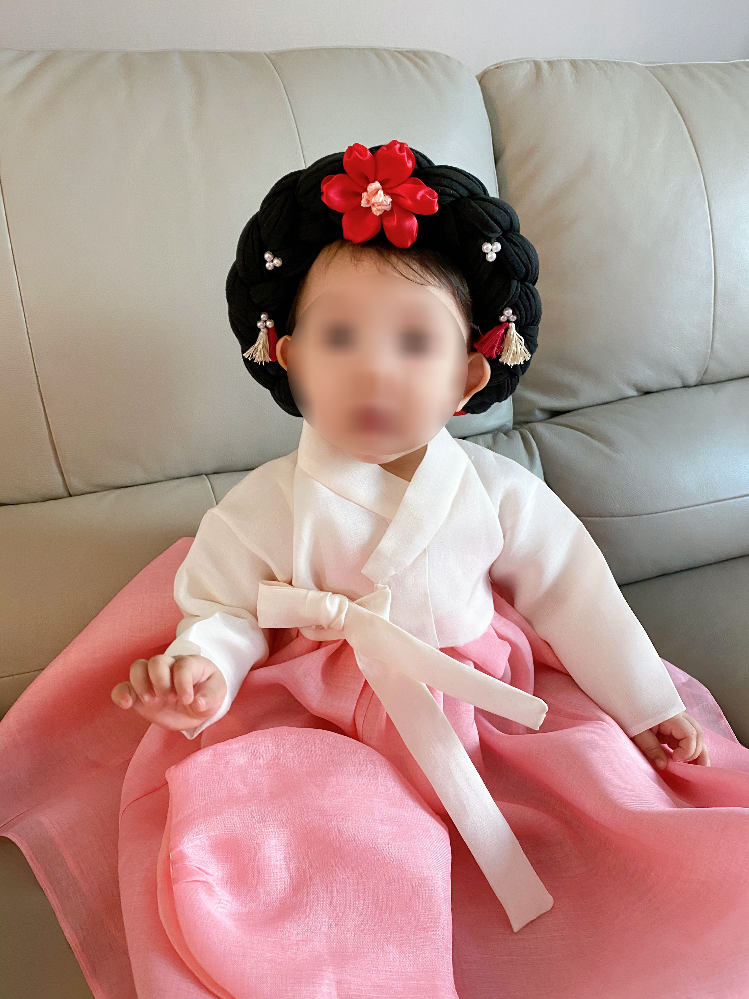  아기 가채 만들기