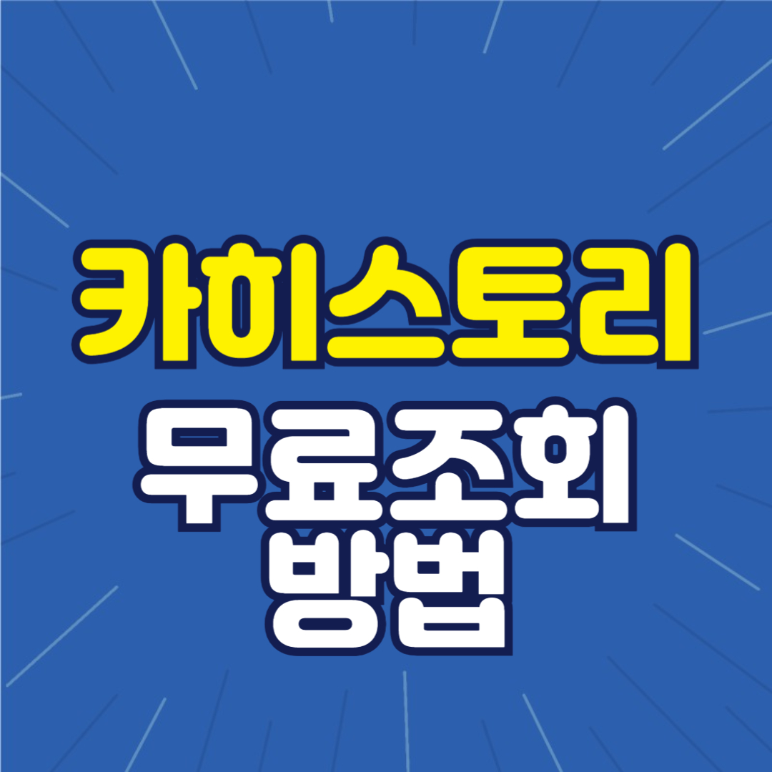 중고차 사고 이력조회