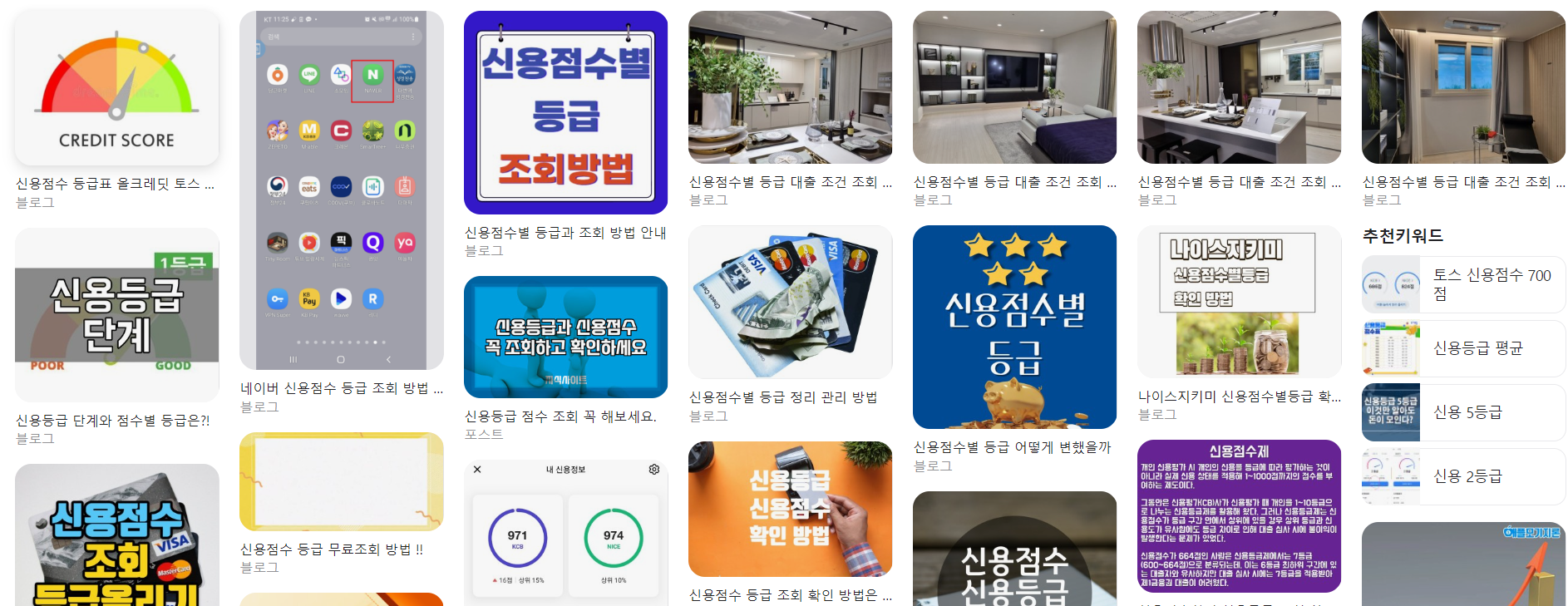  신용점수별 등급 신용점수 조회 총정리