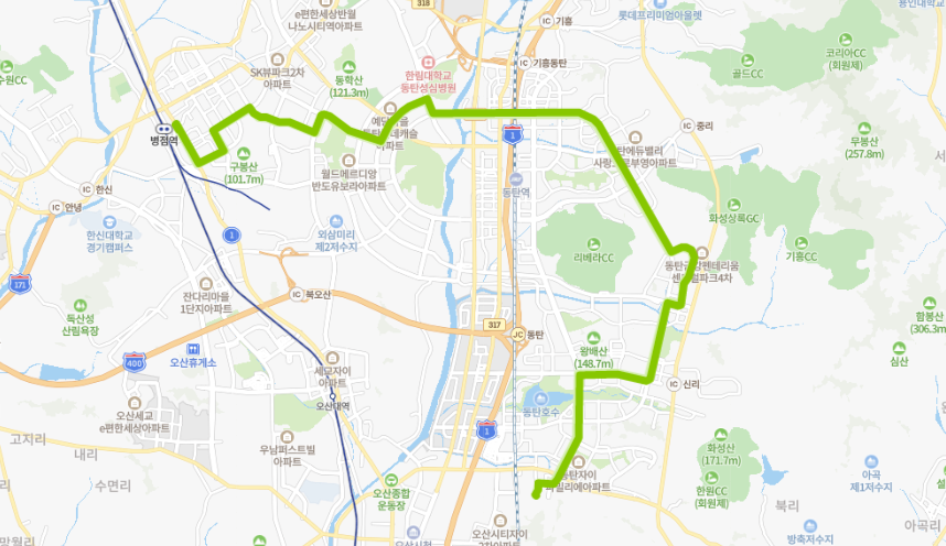  [시내]화성 동탄 73번 버스 노선 정보 : 장지동, 메타폴리스, 병점역