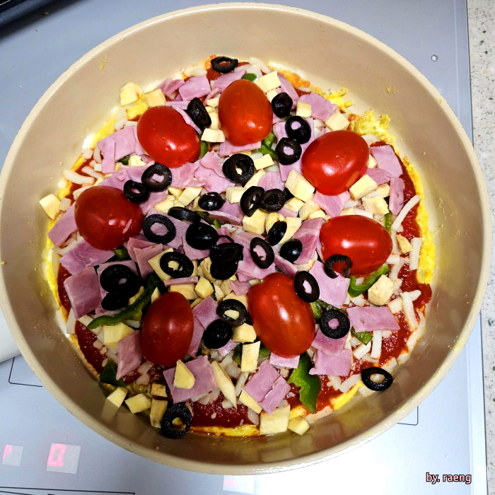 아이간식추천_떡국떡피자만들기_토마토