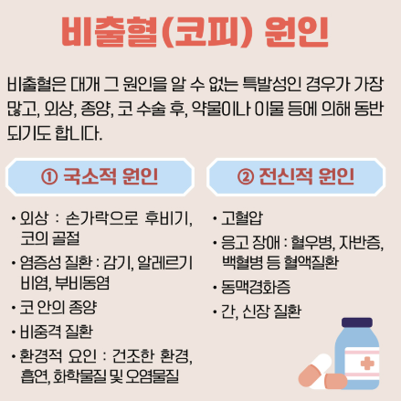 코피나는이유 계속 많이 자주 아이 어른 원인