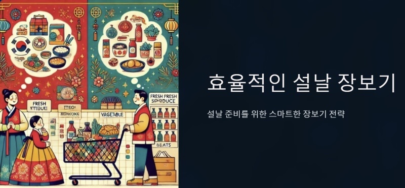 설날 장보기 이미지