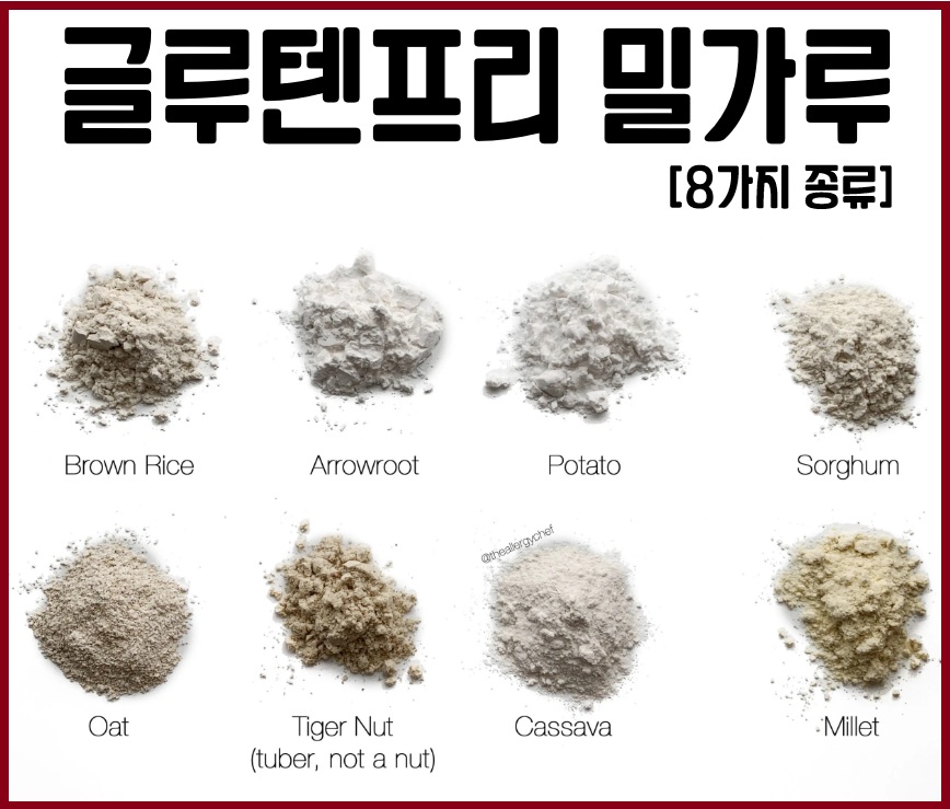 글루텐프리 밀가루 종류