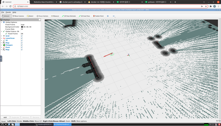 Unity Robotics Navigation 2 SLAM (슬램 예제) - Navigation 2 SLAM (슬램 예제) - 모든 영역 Unity Robotics Navigation 2 SLAM (슬램 예제) - Navigation 2 SLAM (슬램 예제) - 모든 영역