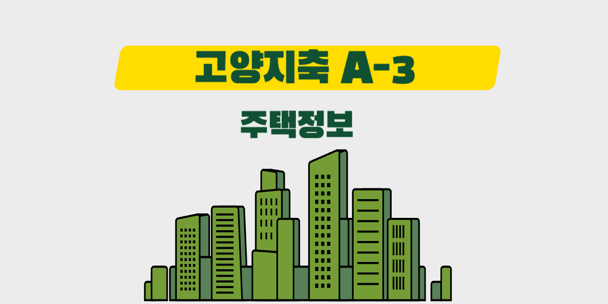 고양시 지역 행복주택-고양지축 행복주택 A-3