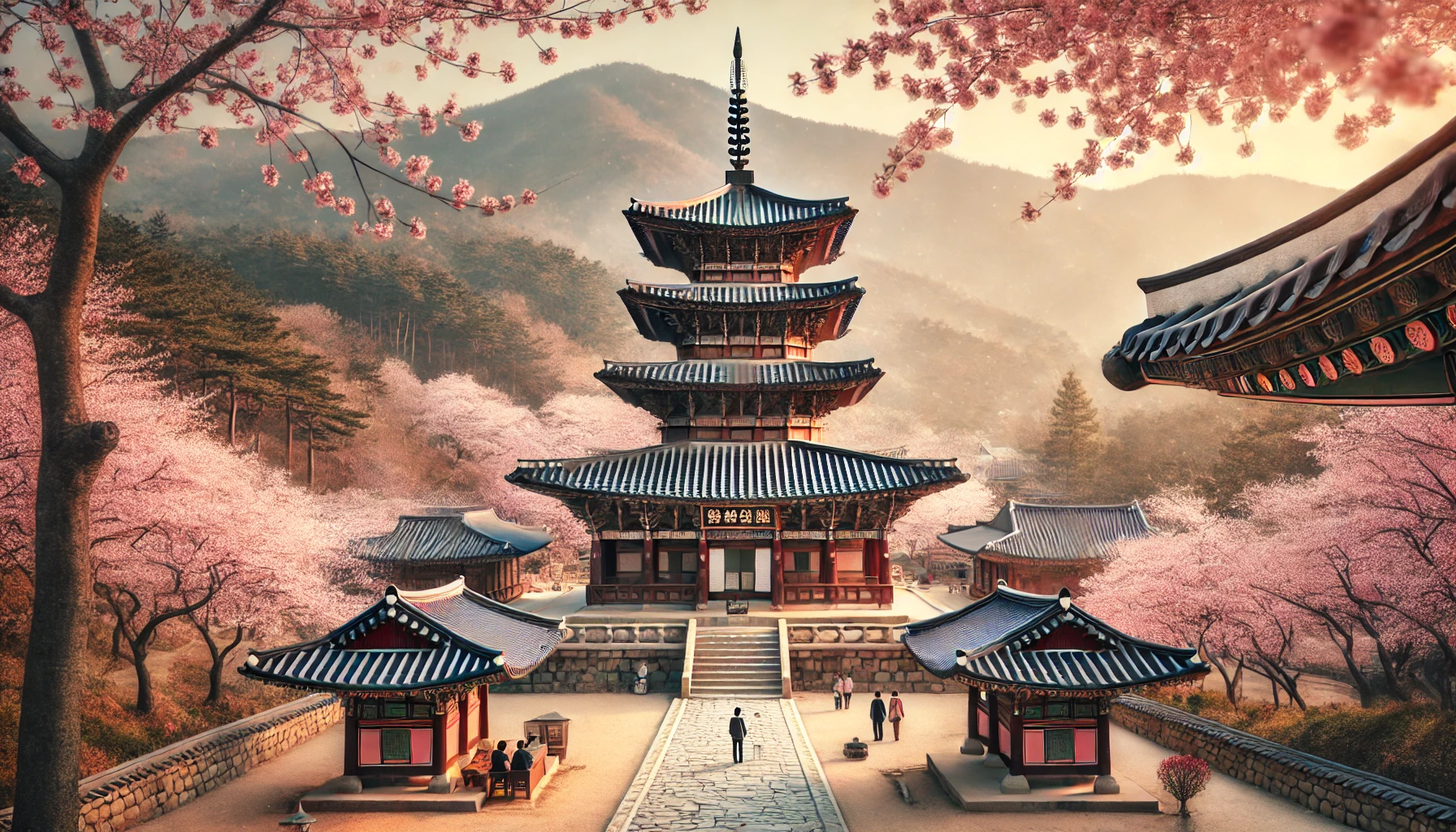 법주사 &ndash; 속리산 자락의 봄 그리고 벚꽃길 