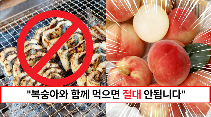 “복숭아와 절대로 같이 먹으면 안됩니다” 복숭아와 같이 먹으면 나쁜음식 2가지, 좋은음식 3가지